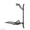 Wandgemonteerde zit-sta-werkstation Neomounts WL90-325BL1 max. gewicht 9 kg