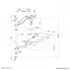 Wandgemonteerde zit-sta-werkstation Neomounts WL90-325BL1 max. gewicht 9 kg