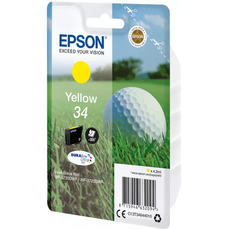 Epson Golfball eenheidspack geel 34 DURABrite Ultra inkt