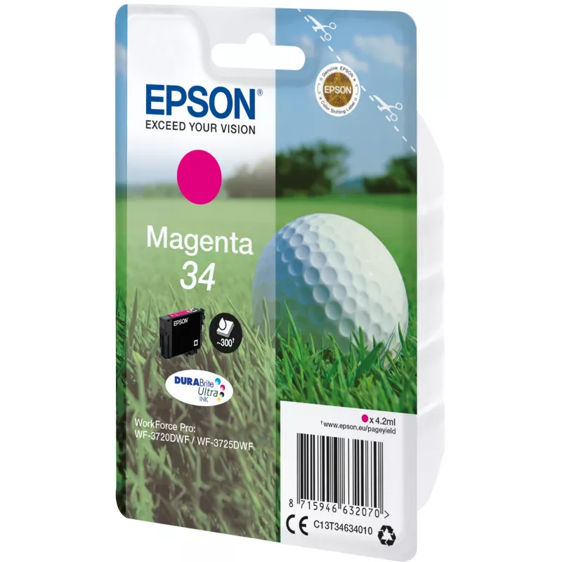 Cartridge Epson 34 magenta 300 pagina's C13T34634010