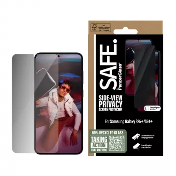 PanzerGlass SAFE. by ® privacy-displayschermfolie Samsung Galaxy S25+ | S24+ | Ultra-Wide Fit met EasyAligner