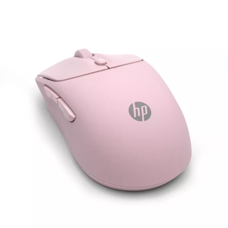 HP 400 stille roze draadloze muis, voor beide handen, RF Wireless + Bluetooth, 6000 DPI, roze