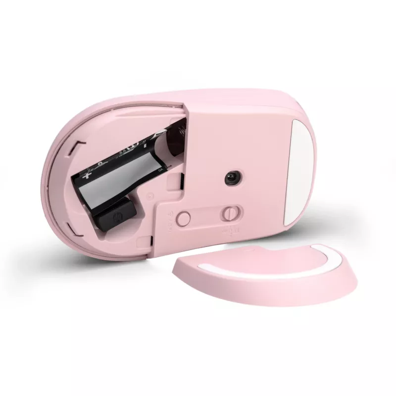 HP 400 stille roze draadloze muis, voor beide handen, RF Wireless + Bluetooth, 6000 DPI, roze