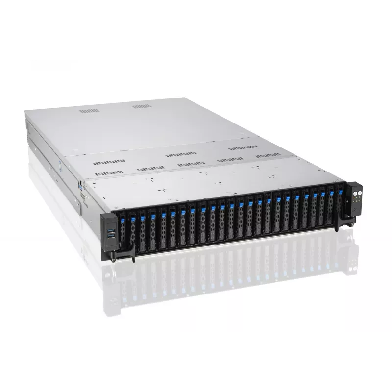 ASUS RS720A-E11-RS24U 2U rack barebone-server, zilver