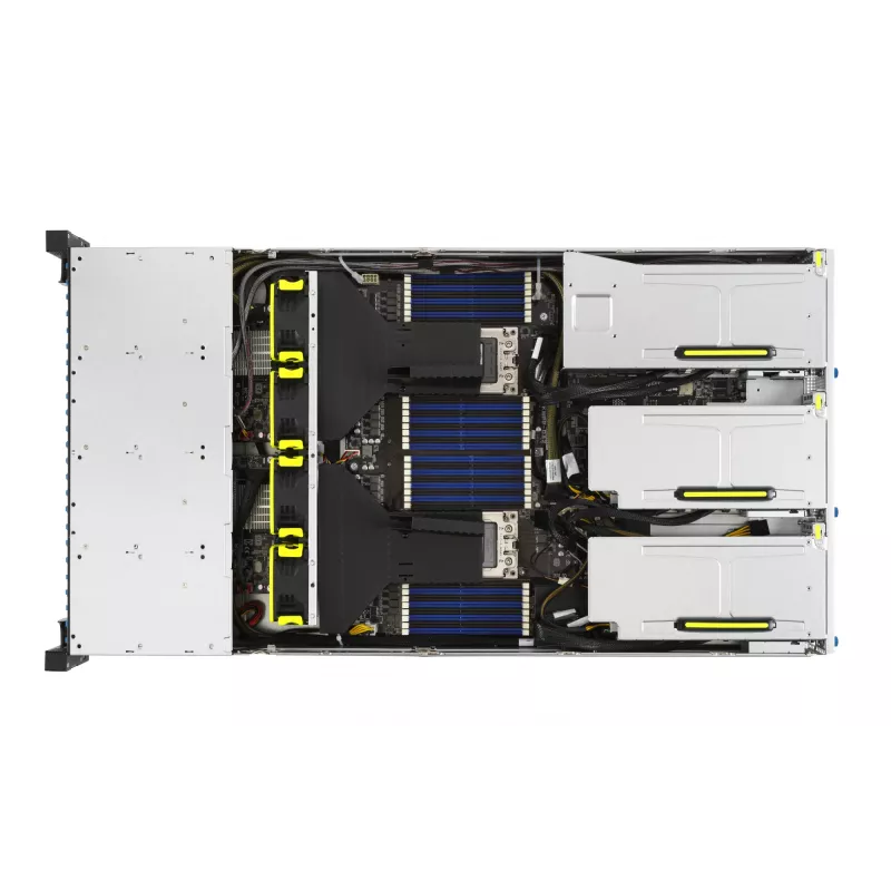 ASUS RS720A-E11-RS24U 2U rack barebone-server, zilver