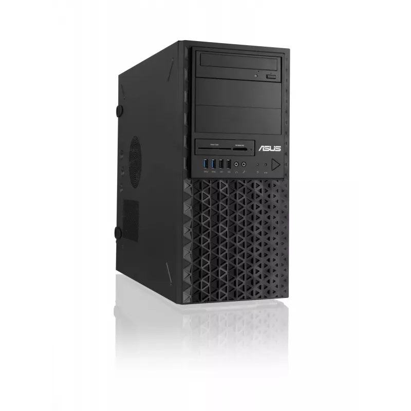 Tower-behuizing ASUS TS100-E11-PI4, zwart, met Intel C256-chipset, LGA1200-ondersteuning en 300 W-voeding