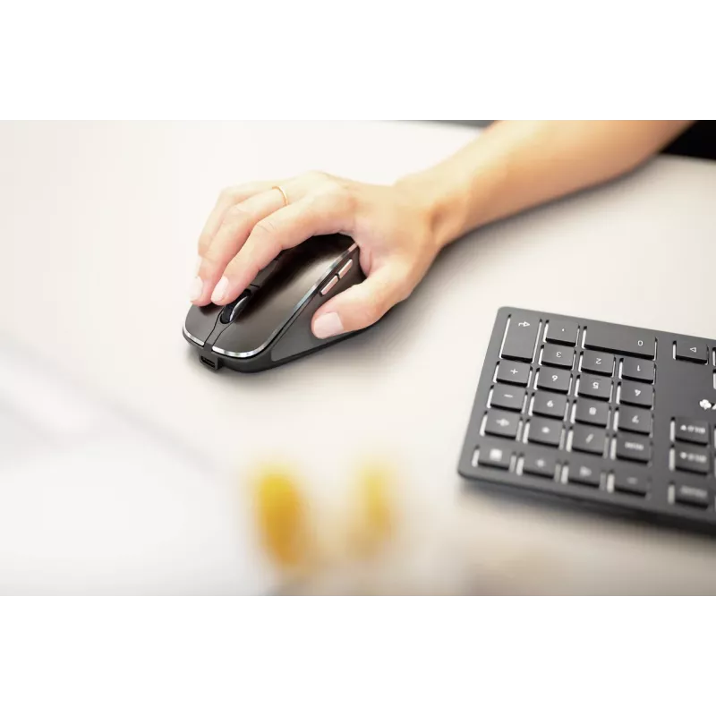 CHERRY DW 9500 SLIM toetsenbord muis inbegrepen universeel RF Wireless + Bluetooth QWERTY Spaans zwart, grijs
