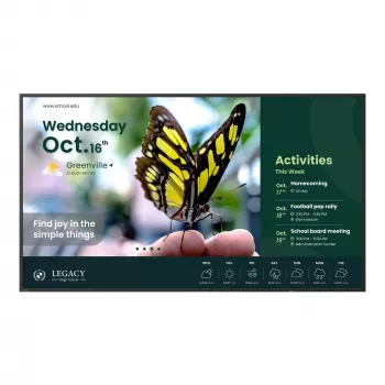 BenQ ST6504 digital signage-flatpanel 165,1 cm (65 inch) LCD 350 cd/m² 4K Ultra HD zwart ingebouwde processor Android 18/7