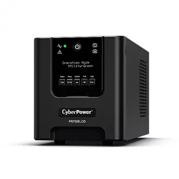 CyberPower PR750ELCD UPS (uninterruptible power supply) line-interactive 0,75 kVA 675 W 6 AC-uitgangen