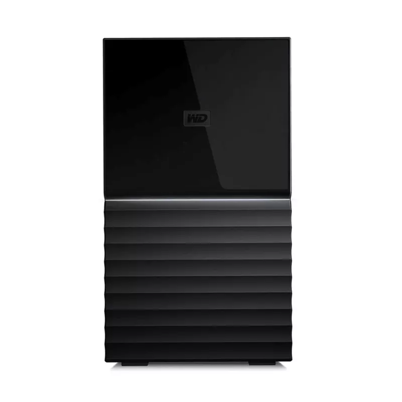 WD My Book Duo WDBFBE0360JBK externe RAID-opslag 36 TB (2x 18 TB HDD), USB-C 3.2 Gen 1, RAID 0/1/JBOD, 256-bit AES-hardwareversleuteling, zwart