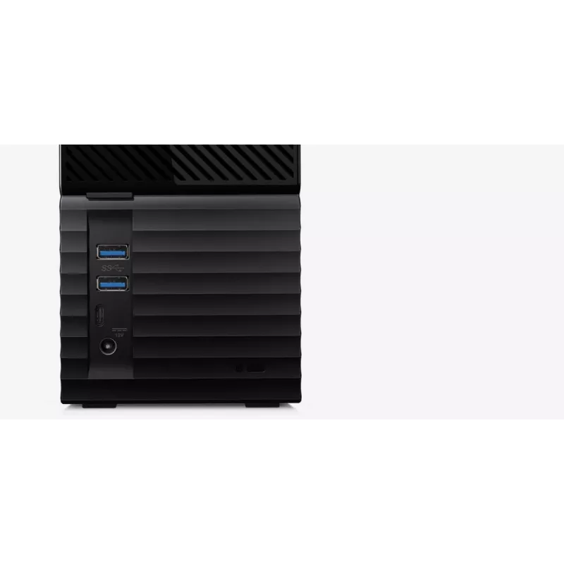 WD My Book Duo WDBFBE0360JBK externe RAID-opslag 36 TB (2x 18 TB HDD), USB-C 3.2 Gen 1, RAID 0/1/JBOD, 256-bit AES-hardwareversleuteling, zwart