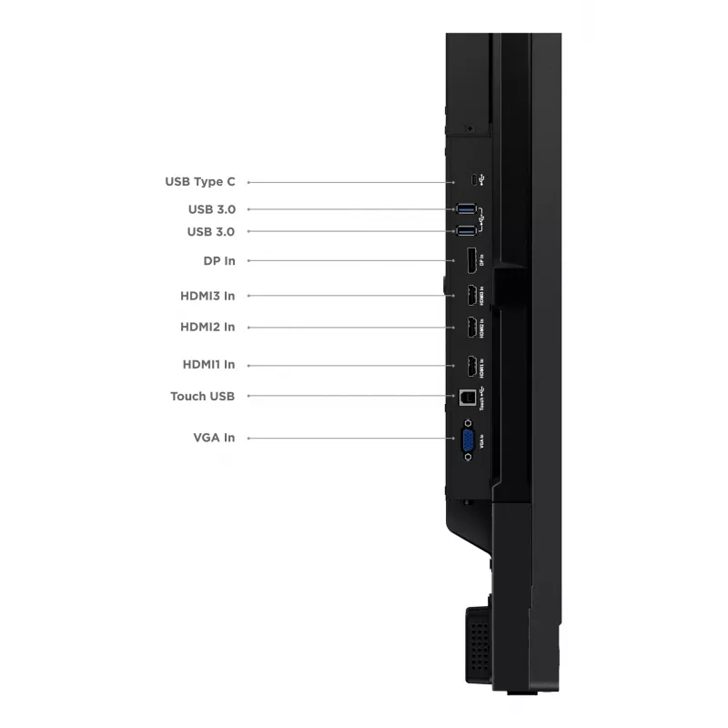 Lenovo ThinkVision T65 computermonitor 165,1 cm (65 inch) 3840 x 2160 pixel 4K Ultra HD LED touchscreen zwart
