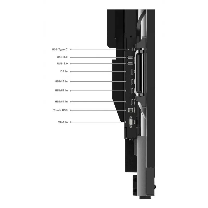 Lenovo ThinkVision T86 computermonitor 2,18 m (86 inch) 3840 x 2160 pixel 4K Ultra HD LED touchscreen zwart