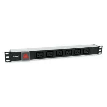 Equip 333319 power distribution unit (PDU) 6 AC-uitgangen 1U zwart