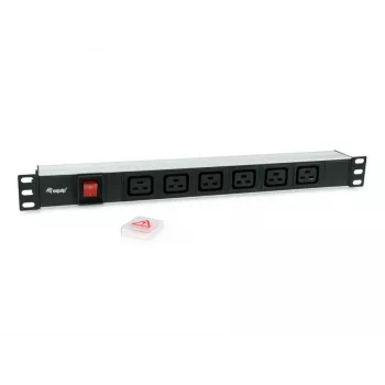 Equip 333319 power distribution unit (PDU) 6 AC-uitgangen 1U zwart