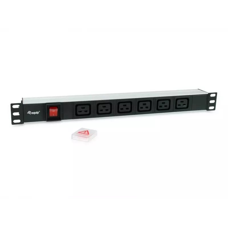 Equip 333319 power distribution unit (PDU) 6 AC-uitgangen 1U zwart
