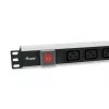 Equip 333319 power distribution unit (PDU) 6 AC-uitgangen 1U zwart