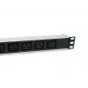 Equip 333319 power distribution unit (PDU) 6 AC-uitgangen 1U zwart