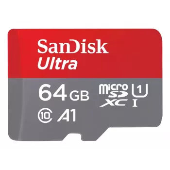 WESTERN DIGITAL SanDisk Ultra micro SDXC 64 GB plus SD-adapter 140 MB/s A1 Class 10 UHS-I – 2-pack