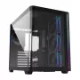 FSP M580-BP Plus behuizing Midi Tower mITX, mATX zwart ARGB, Midi Tower, PC, zwart, ATX, micro ATX, Mini-ITX, glas, SPCC, 16 cm