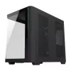 FSP M580-BP Plus Midi Tower pc-behuizing, ATX/mATX/Mini-ITX, ARGB, gehard glas, 4x 120 mm-ventilatoren, zwart