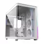 FSP M580-WP Plus Midi Tower pc-behuizing, ATX, ARGB, gehard glas, wit