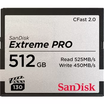 WESTERN DIGITAL SanDisk Extreme Pro CFast 2.0 geheugenkaart 512GB – 525 MB/s leessnelheid