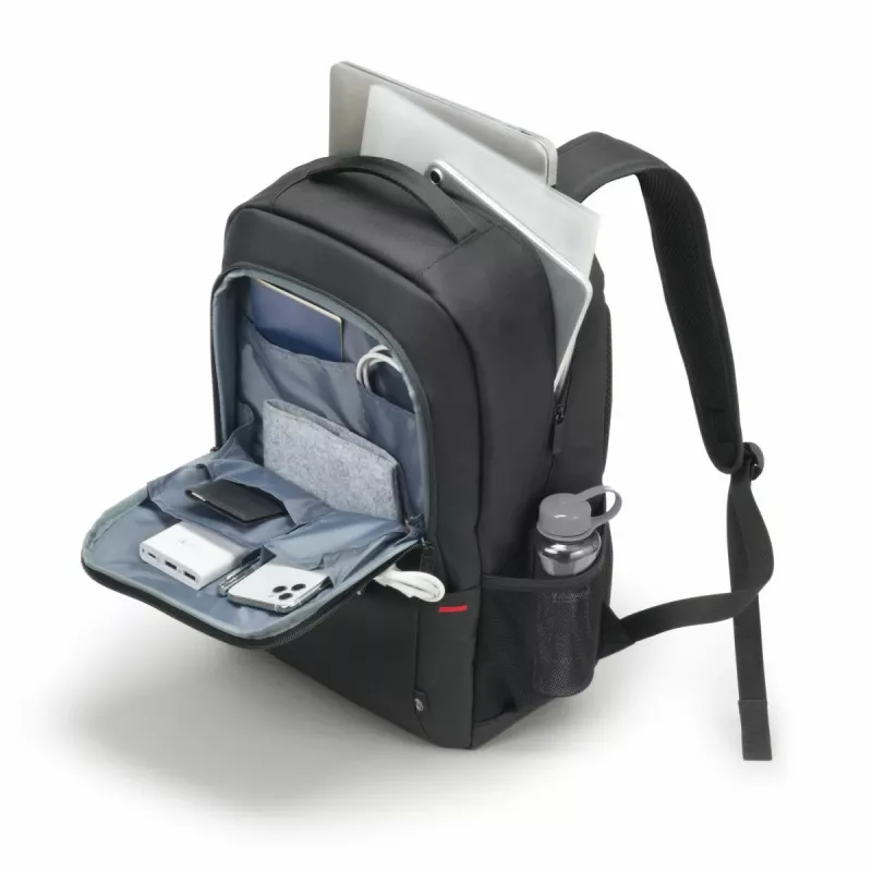DICOTA Eco Backpack Plus Base – 13-15,6 inch Laptoptas – Zwart / 300d Rpet Polyester
