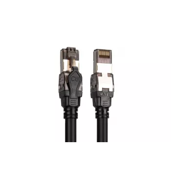 DIGITUS patchkabel - Cat 8.1 - S/FTP - AWG 24/7 - 3m - Zwart