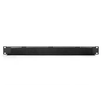 DIGITUS 1U kabeldoorvoerborstelstrip 44x483x11 mm, borstelgrootte 27x423 mm, kleur zwart (RAL 9005)