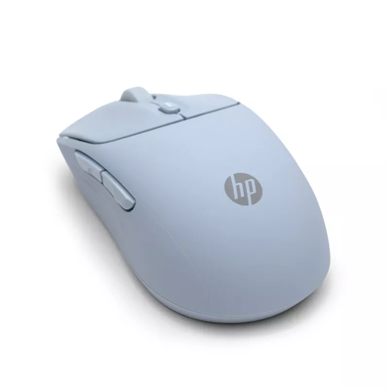 HP 400 Stille blauwe draadloze muis, dubbelhandig, RF Wireless + Bluetooth, 6000 DPI, Blauw