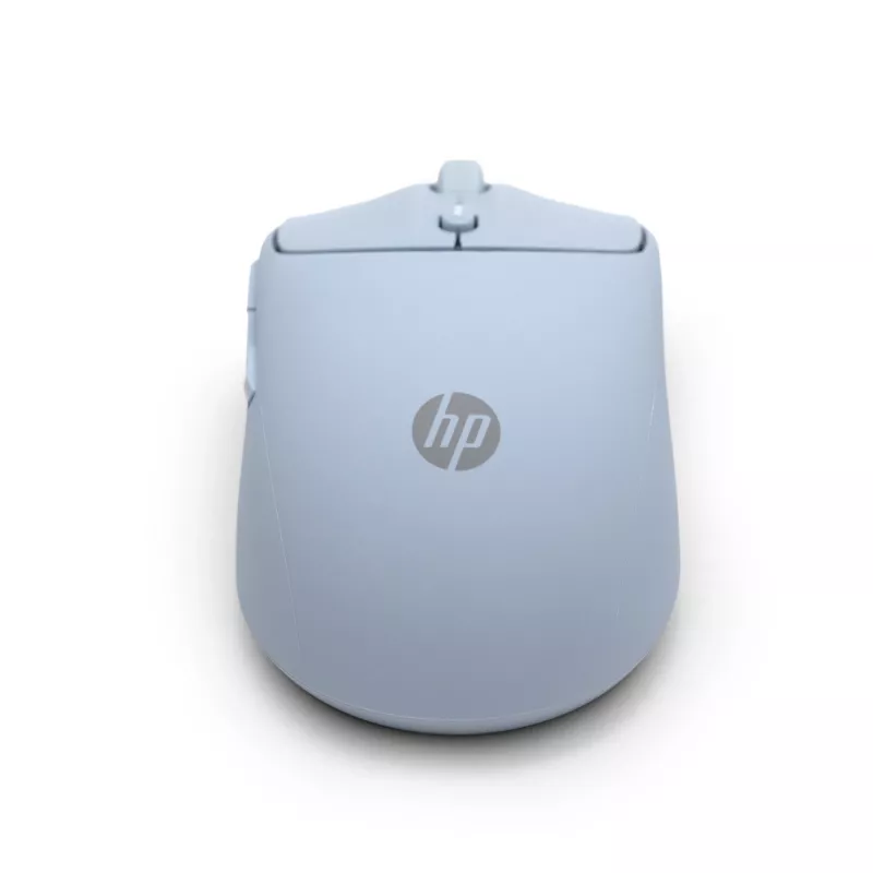 HP 400 Stille blauwe draadloze muis, dubbelhandig, RF Wireless + Bluetooth, 6000 DPI, Blauw