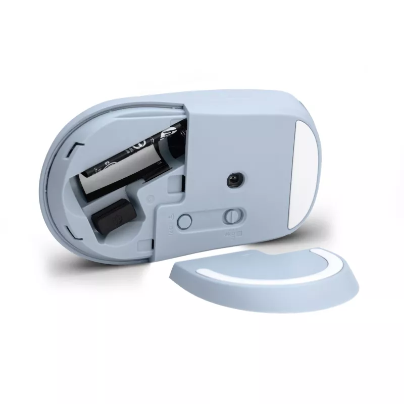 HP 400 Stille blauwe draadloze muis, dubbelhandig, RF Wireless + Bluetooth, 6000 DPI, Blauw