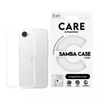 Hoesje PanzerGlass CARE by modieuze hoes Samba transparant iPhone 16e
