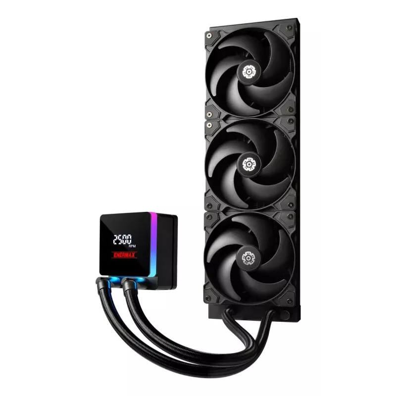 Vloeistofkoelingsset ENERMAX ELC-LTXTR360 met 120-mm-ventilatoren, 360-mm-radiator