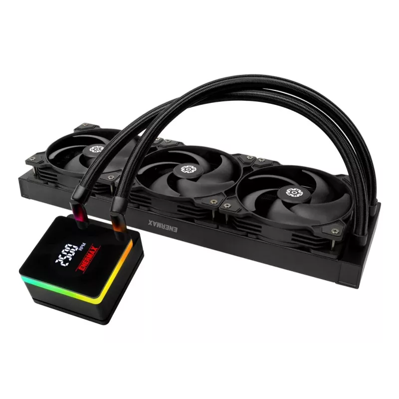 Vloeistofkoelingsset ENERMAX ELC-LTXTR360 met 120-mm-ventilatoren, 360-mm-radiator
