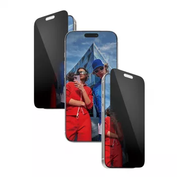 Schermbescherming PanzerGlass 2-weg-privacyscherm voor iPhone 17 Pro Max — gehard glas, Ultra-Wide Fit, EasyAligner