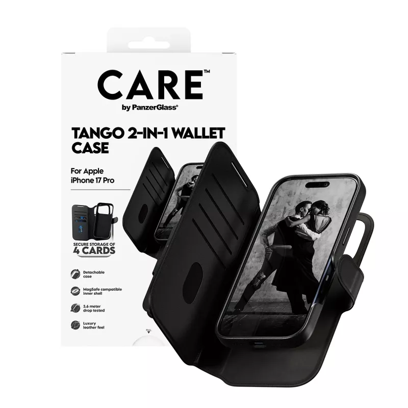 PanzerGlass CARE™ by ® Tango 2-in-1 Wallet Case met MagSafe iPhone 17 Pro