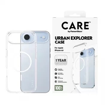Cover PanzerGlass CARE by Flagship Case Transparant Urban Explorer White MagSafe iPhone 17 Air