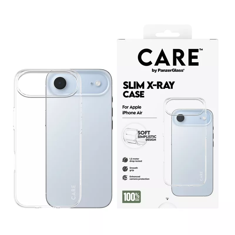 PanzerGlass CARE™ by ® X-Ray hoes iPhone Air, cover, Apple, Apple - iPhone Air, transparant