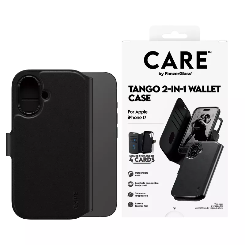 PanzerGlass CARE™ by ® Tango 2-in-1 portemonneehoes met MagSafe iPhone 17