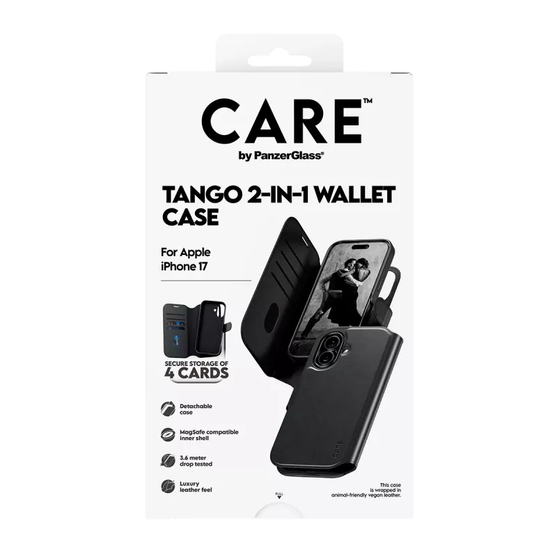 PanzerGlass CARE™ by ® Tango 2-in-1 portemonneehoes met MagSafe iPhone 17