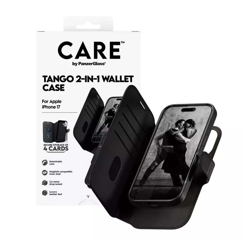 PanzerGlass CARE™ by ® Tango 2-in-1 portemonneehoes met MagSafe iPhone 17