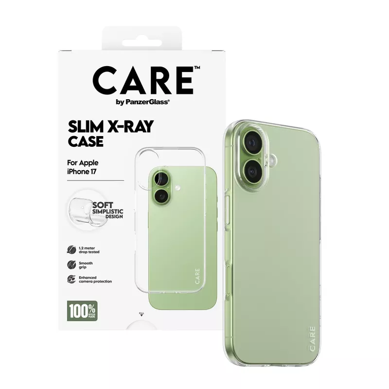Telefoonhoes PanzerGlass modieuze hoes transparant X-Ray Soft Basic voor iPhone 17