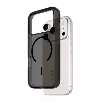 Beschermhoes PanzerGlass CARE™ Urban Explorer Smokey met zwart MagSafe voor iPhone 17 Pro (TPU, zwart)