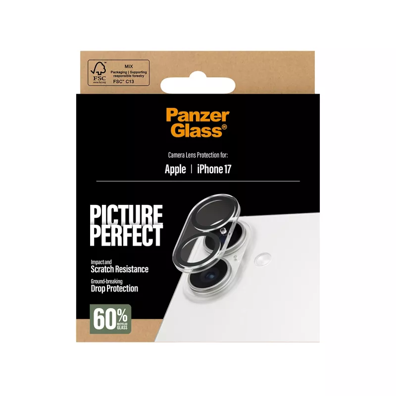 PanzerGlass ® PicturePerfect cameralensbescherming voor iPhone 17