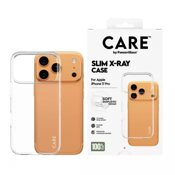 Beschermhoes voor telefoon PanzerGlass CARE modieuze hoes transparant X‑Ray Soft Basic voor iPhone 17 Pro