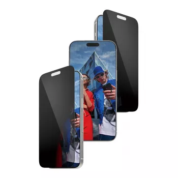 Schermbescherming PanzerGlass 2-Way Privacy voor iPhone 17 Pro Max — gehard glas, Ultra-Wide Fit, FASTFIT