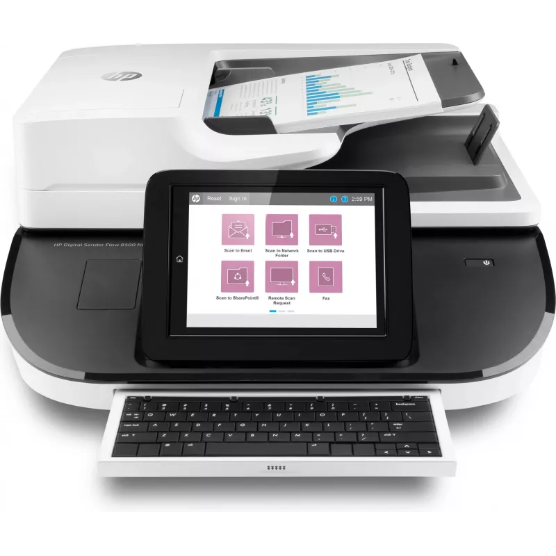HP Flow 8500 fn2 flatbed- & ADF-scanner 600 x 600 DPI