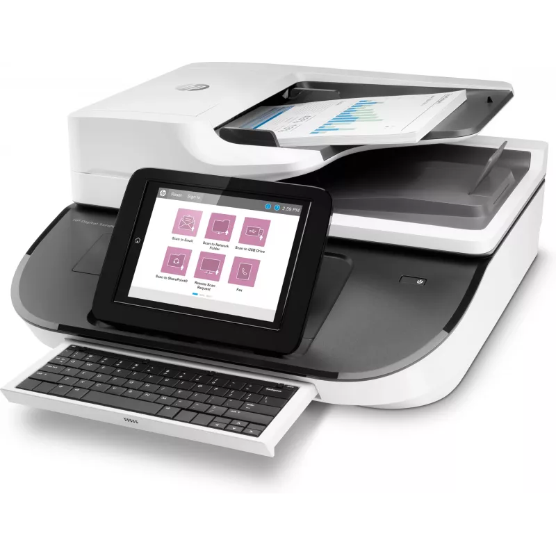 HP Flow 8500 fn2 flatbed- & ADF-scanner 600 x 600 DPI
